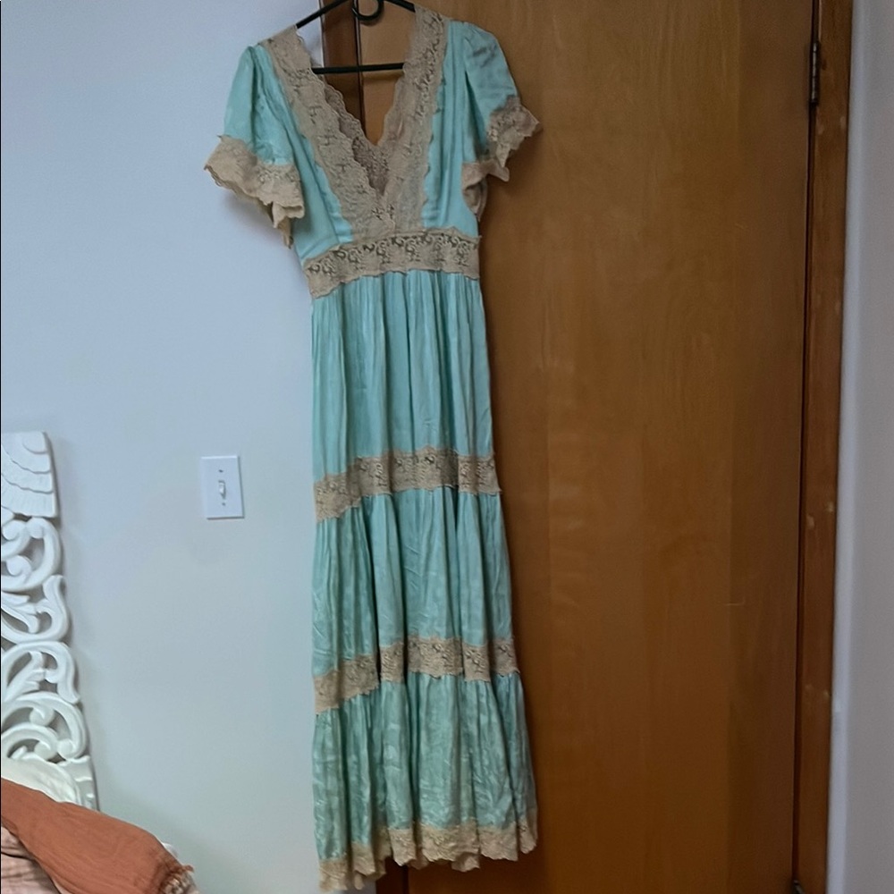 Spell and The Gypsy dress seafoam mint and - Picture 6 of 7